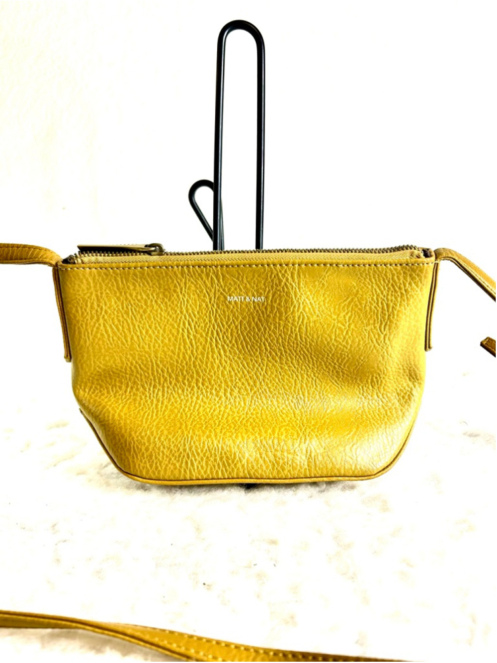 Matt & Nat Macy vegan leather mustard yellow crossbody handbag